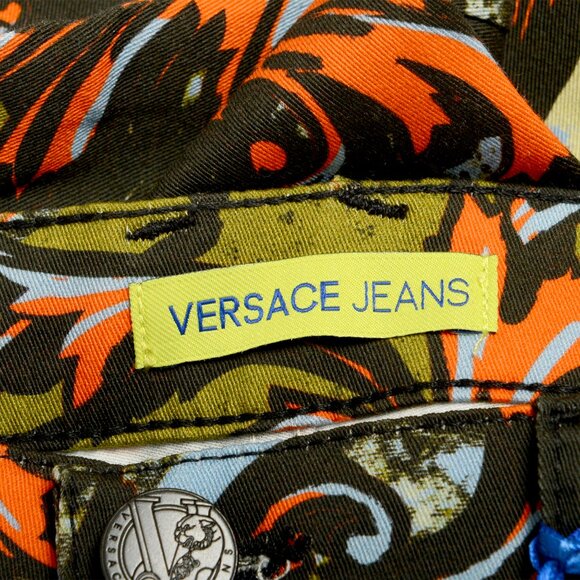 Versace Jeans Women's Multi-Color Straight Leg Jeans US 30 IT 44 - Picture 4 of 5